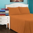 thumbnail image 3 of Superior 4-Count 150 GSM Pumpkin Cotton Flannel Sheet Set, Queen, 3 of 4