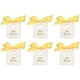 thumbnail image 4 of Cajas Para Regalos De Fiesta, Material De Papel Patrón Mi Bautizo Cajas De Regalo De Color Blanco Cinta Dorada Para Despedidas De Soltera Para Fiesta De Cumpleaños ANGGREK Otros, 4 of 8