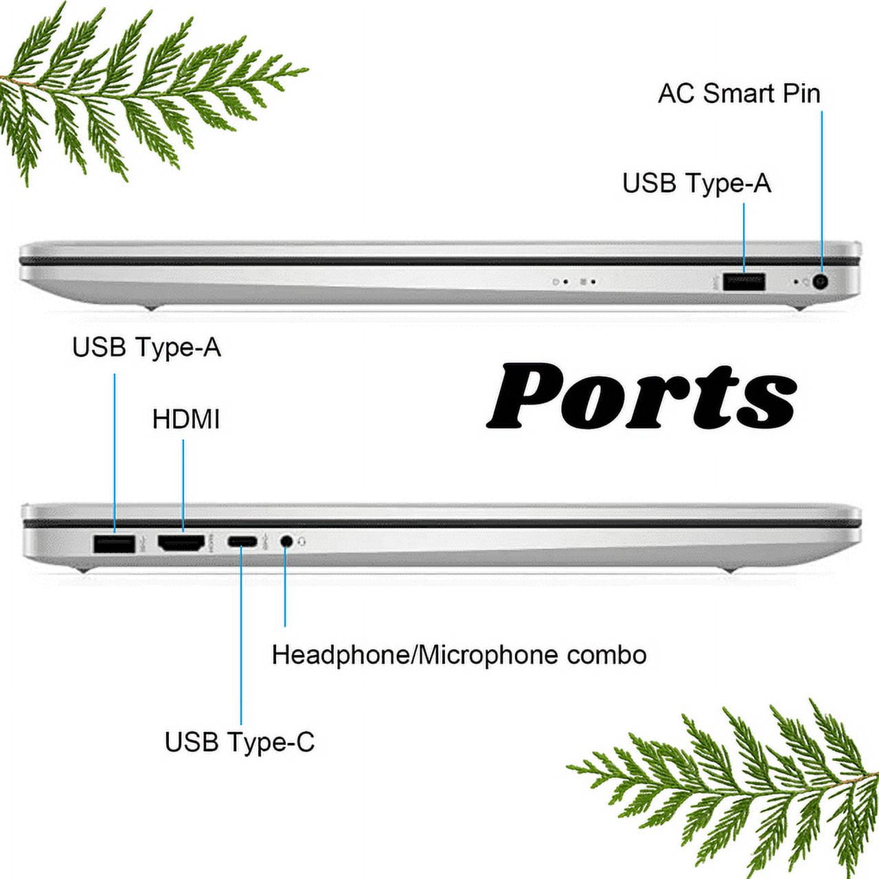 2024 HP Newest 17.3" FHD Laptop,Intel Core i3-1215U, 16GB RAM, 1TB SSD, Webcam, HDMI, Bluetooth, Wi-Fi,Windows 11 Pro in S ModeSilver