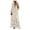 Beige, variant on Mchoice Fashion Women's Casual Bohemian Beach Long Dress Print Plus Size Floral Dress Lace Tassel Loose Maxi Dress for Summer