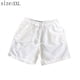 thumbnail image 2 of Pantalones cortos capri de verano para hombre, pantalones de playa holgados de moda, pantalones casuales grandes, pantalones cortos de color sólido (blanco), 2 of 6