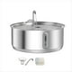 thumbnail image 1 of Fuente de agua para gatos de acero inoxidable de gran capacidad de 8 l, dispensador de agua para mascotas con filtro, bebedero para perros y gatos., 1 of 7