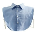 thumbnail image 2 of YOTMKGDO Fake Collar, Detachable Blouse Women Solid Ruffle Jeans with False Collar Half Elastic Waist Shirt Collar, Blue(Large), 2 of 3