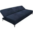 thumbnail image 4 of Sofa Cama Reclinable El Bazar Store Vegas Azul Terciopelo Marino Futon 3 posiciones Sala, 4 of 6
