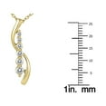 thumbnail image 2 of SZUL Women's 1/4 Carat TW Diamond Journey Pendant in 10K Yellow Gold (J-K-L Color, I2-I3 Clarity), 2 of 5