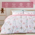 thumbnail image 3 of SLEEP ZONE Kids Bed-in-a-Bag Bedding Set Easy-Care Microfiber Ultra Soft Comforter and Sheet Sets with Sham 5 Pieces Princess Castle for Girls, Pink, Twin, 3 of 4