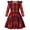 Brown, variant on Little Girls Ruffle Long‑Sleeve Dress, Pink Leopard Print Swing Casual Party Dress for Kids 6-7 Years