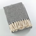thumbnail image 2 of SARO TH258.GY5060 Cotton Throw Blanket with Diamond Weave Design  Gold, 2 of 5