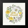 thumbnail image 2 of Tavoletti, Anne 15x15 Black Modern Framed Museum Art Print Titled - Honeybee Blossoms X, 2 of 5