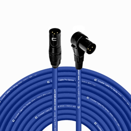 Coluber Cable 3-Pin M-Right Angle Balanced XLR Cable - Premium Cord 150ft