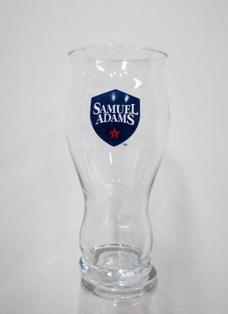 Sam Adams Sensory Perfect Pint Glasses 16oz Basketball Logo EUC 