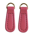 thumbnail image 2 of jifeng 2x Zipper Pulls PU Leather Pull Strap Zip Puller Tag for Suitcase Jacket Bag Pink, 2 of 9