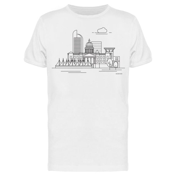 Denver Usa Detailed Silhouette Tee Men's -Image by Shutterstock