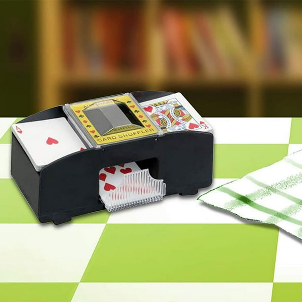 Mélangeur de Cartes Automatique 2 Jeux Mélangeur Électrique pour Cartes à Jouer Mélangeur de Cartes Automatique 2 Jeux Mélangeur Électrique pour Cartes à Jouer