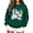 Dark Green [Womens Sweatshirt Clearance Sales], variant on WEIWEN Crewneck Sweatshirt for Women Loose Fit Ocean Life Sea Whale Beach 90s Vintage Graphic Long Sleeve Shirts for Women Dressy Casual Fall Sweaters Womens Clothes Orange, S