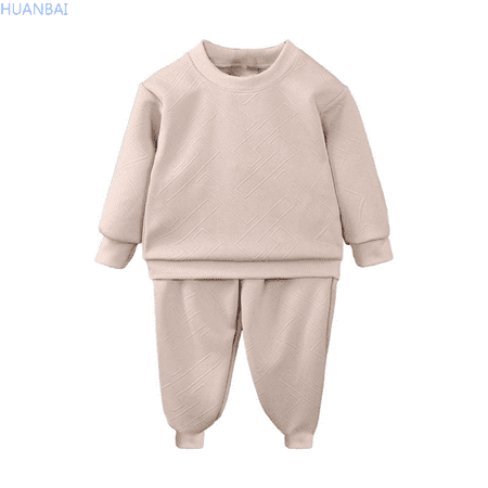 HUANBAI Boys Autumn Sets Girls Baby Hoodies Two Piece Sets Children s Casual Clothes For Young Kids Small To Medium Toddler Clothing For Ages 2 10 Boy Sweatshirts Clothing