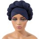 thumbnail image 1 of Turbante Boho - Pañuelo de poliéster para mujer - talla única para la mayoría de adultos - Cubrebocas rápidos para el pelo, 1 of 2