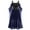 Navy, variant on Women's Plus Size Gothic Dresses Cold Shoulder Color Block Tie Front Corset Maxi Long Dress Vintage Halloween Dress (L-5XL)