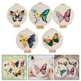thumbnail image 2 of Diy Handmade Embroidery Material Package Flower Butterfly Embroidery Kit 1, 2 of 5