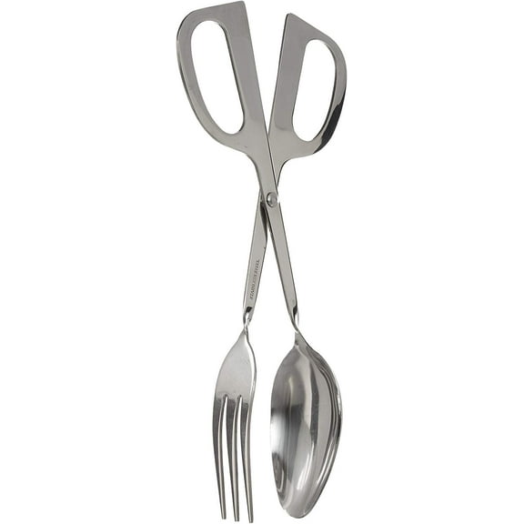 Winco ST-10, 10-Inch Heavy Duty Stainless Steel Scissors Salad Tong