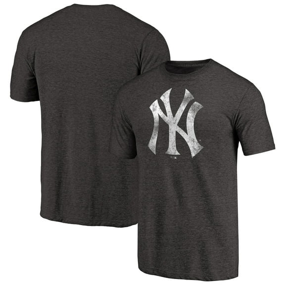 Men's Black New York Yankees Distressed Team Tri-Blend T-Shirt