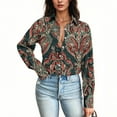 thumbnail image 4 of Karight Womens Button Down Shirt Long Sleeve Blouse, 4 of 7
