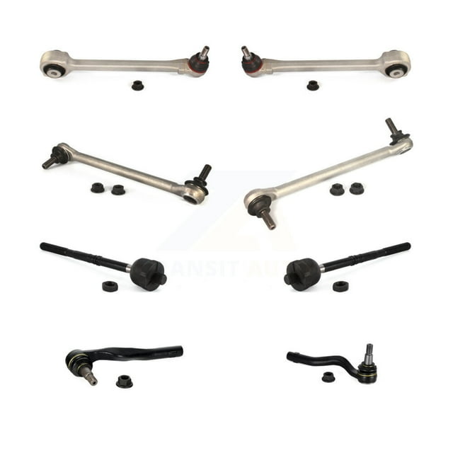 TOR Front Suspension Control Arm and Ball Joint Assembly Steering Tie Rod End Stabilizer Bar Link Kit (8Pc) for Car Mercedes-Benz GLK350 GLK250 with Hydraulic Rack Left Right Side KTR-104154