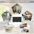 thumbnail image 6 of 6 Panel Folding Privacy Screen 9ft Wide, 6ft Tall Partition Room Divider Portable Office Walls Dividers, Black, 6 of 12