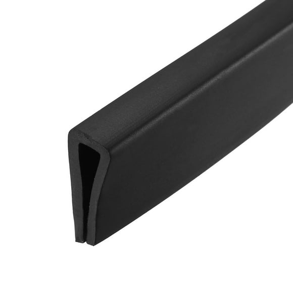 Unique Bargains Edge Trim U Seal Black PVC Plastic U Channel Edge Protector Fits 3/32'' - 9/64'' Edge 20 Feet Long