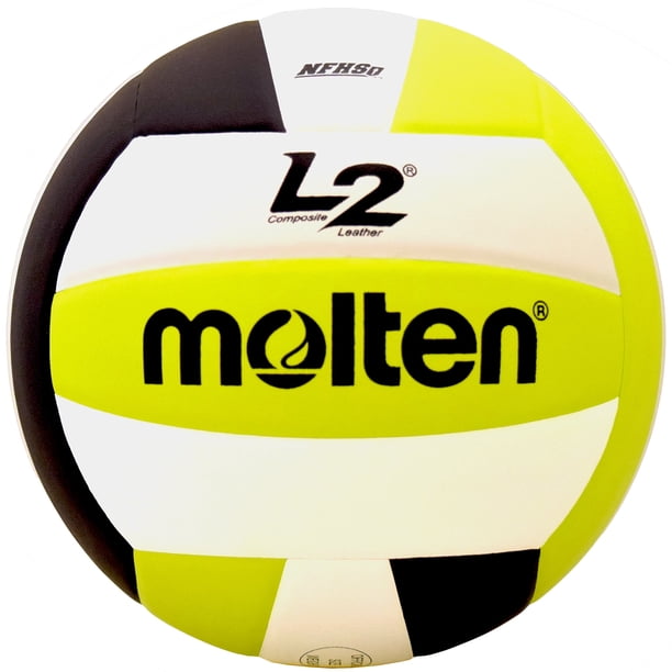 Balón de voleibol Molten Premium Competition aprobado por la NFHS L2 negro/lima (IVU-BLK/LIM-HS)