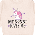 thumbnail image 3 of Inktastic My Nonni Loves Me Girl Unicorn Toddler Sweatshirt, 3 of 4