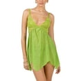 thumbnail image 1 of Lucakuins Camisón de encaje para mujer, lencería de malla transparente con cuello en V, sin mangas, ropa de dormir con tirantes, dobladillo Irregular, ropa interior sin espalda Lucakuins  moda, 1 of 9