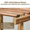 thumbnail image 4 of Plant Stand Indoor Three Tier Plant Shelf Outdoor Wooden & Plastic 3 Tiers Garden Flower Pot Rack  for Patio Decor, 4 of 11