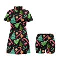 thumbnail image 3 of Psesaysky Christmas Tree Tennis Dress for Women Golf Dresses with Built in Shorts Pockets Sleeveless Workout Athletic Dresses,Candy Cane Print,XS-2XL, 3 of 7
