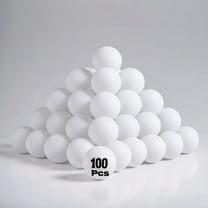Qianfeng White Table Tennis Balls, Ping Pong Balls Bulk, 100 Pcs, 40mm, Washable, Durable for Games