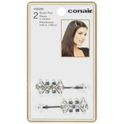 Conair Blue & Silver Diamond Bobby Pins, 1ct