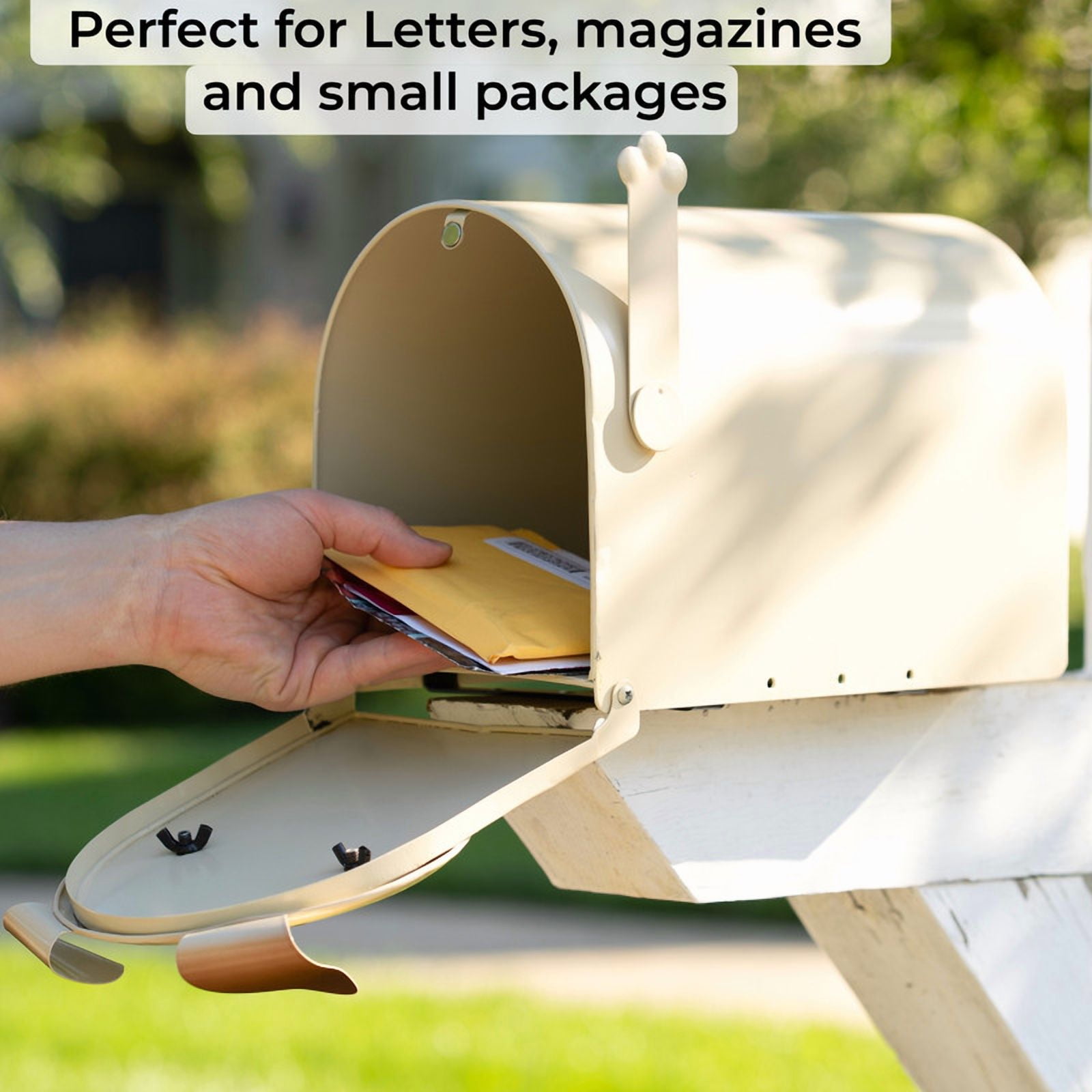 Made Easy Kit Metal Mailbox Animal Design - Brown Dog Fast Straight Forward Post Mounting Bracket Install