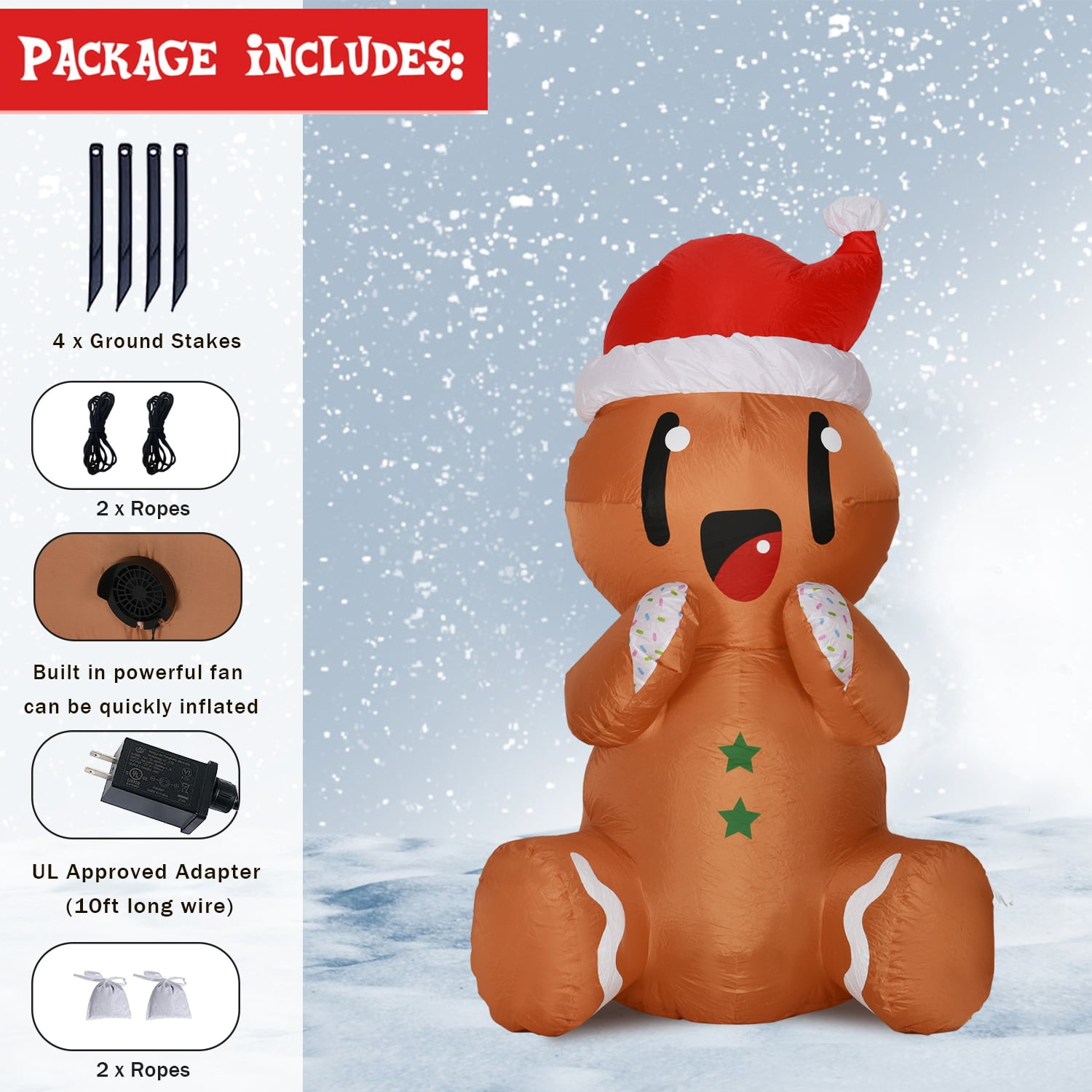 GAOMON Christmas Inflatables Outdoor Decorations, 8FT...