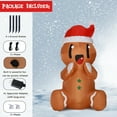 thumbnail image 7 of 5.5ft Christmas Inflatable Gingerbread Man,Cute Christmas Sitting Gingerbread Man Blow Up Yard Decorations with Build-in LED Lights,Christmas Inflatable Decorations for Outdoor Indoor Lawn Garden, 7 of 7