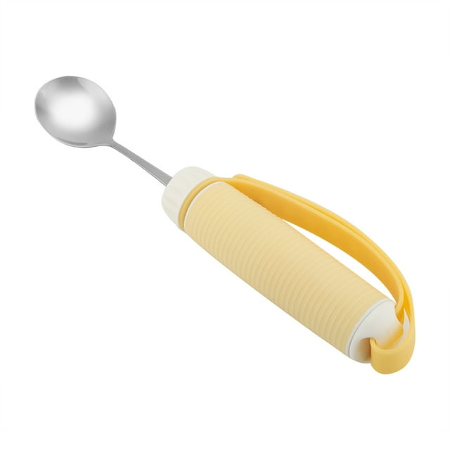 Paciente discapacitado Artritis Anciano Utensilio Vajilla para comer giratoria flexible extraíble (cuchara)