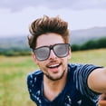 thumbnail image 3 of WORGEOUS 3 pares de clip polarizado en gafas de sol sin borde de gafas de sol antibarradas unisex gafas de sol flip-up gafas de sol, 3 of 8