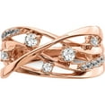 thumbnail image 5 of 14K Rose Gold Diamond Ring (Size 7) Made In India rm4247-050-ra, 5 of 5