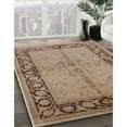 thumbnail image 3 of Ahgly Company Machine Washable Indoor Rectangle Industrial Modern Sienna Brown Area Rugs, 5' x 8', 3 of 7