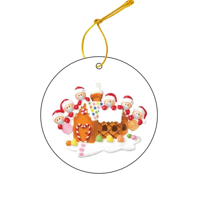 2020 nueva decoración de árbol de Navidad colgantes de Navidad adorno colgante familiar colgante de yeacher tipo 7