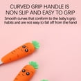 thumbnail image 4 of CaiYueKe Carrot Stainless Steel Tableware Set Food Grade Fork Spoon Spatula Utensils Easter Themed Gift For Kitchen Dining Cute Design Portable Utensil Set, 4 of 6