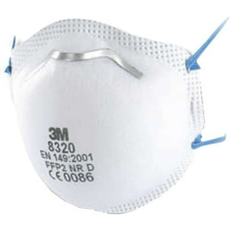 3M 8320 Cup-Shaped Respirator, FFP2 NR D