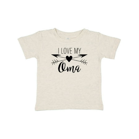 

Inktastic I Love my Oma heart and arrows Gift Baby Boy or Baby Girl T-Shirt