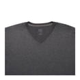 thumbnail image 3 of Playera Fruit Of The Loom para Mujer, Cuello V Manga Corta Gris Obscuro Jaspe Talla  G, 3 of 4