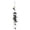 A-Black#062, variant on Metal Wind Chime Decorative Dragonfly Hanging Ornament with Purple and Yellow Hand-Painted Finish, Elegant Outdoor Indoor Garden Patio Balcony Wall Decoration
