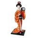 thumbnail image 5 of Muñeca de geisha japonesa pulgadas con trajes de kimono naranja sosteniendo un tambor juguetes coleccionables para exhibición en el hogar Zulema Muñeca japonesa kimono, 5 of 7